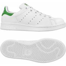 Dziecięce buty lifestyle inspirowane obuwiem tenisowym Stan Smith, kolor biały, skóra naturalna i syntetyczna