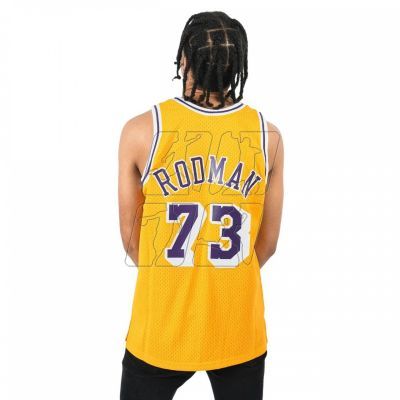 3. Koszulka Mitchell &amp; Ness Los Angeles Lakers NBA Swingman Jersey Lakers 1998 Dennis Rodman  M SMJYCP20064-LALGOLD98DRD