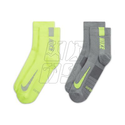 2. Skarpety Nike Multiplier Ankle 2 pack SX7556-929