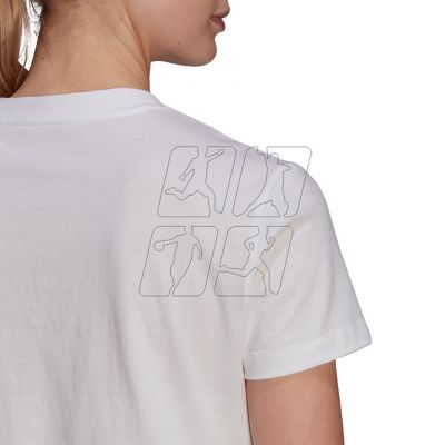 6. Koszulka adidas Gradient Logo Cropped W GM5577