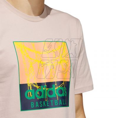 4. Koszulka adidas Chain Net Basketball Graphic Tee M IC1863