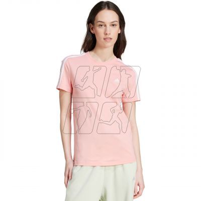 2. Koszulka adidas Essentials Slim 3-Stripes Tee W IY4200