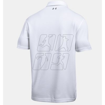 Koszulka treningowa Under Armour Tech Polo M 1090140-100 w kolorze białym