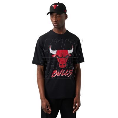 3. Koszulka New Era NBA Chicago Bulls Script Mesh Tee M 60284738