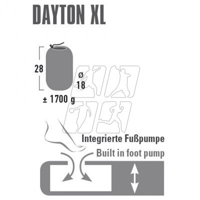 2. Materac High Peak Dayton XL 197x70x10cm 41007