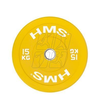 6. Talerz olimpijski HMS YELLOW BUMPER 15 kg CBR15 