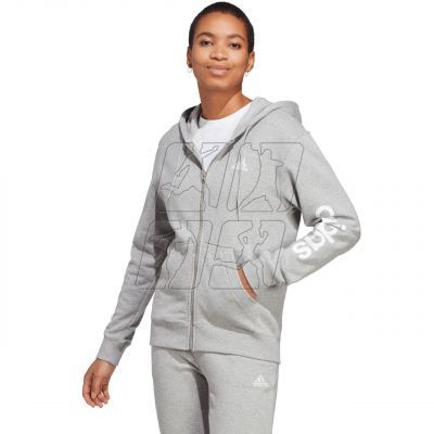 3. Bluza adidas Essentials Linear Full-Zip French Terry Hoodie W IC6866