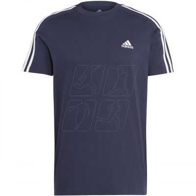 Koszulka adidas Essentials Single Jersey 3-Stripes Tee M IC9335