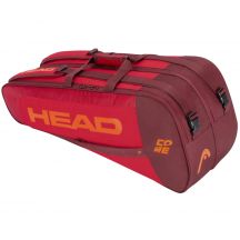 Torba tenisowa Head Core 6R Combi czerwono-bordowo-pomarańczowa 283401