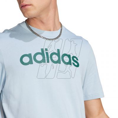 6. Koszulka  adidas Essentials Single Jersey Linear Embroidered Logo Tee M IJ8651