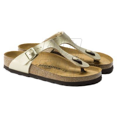 Japonki damskie Birkenstock Gizeh Birko-Flor Gold złote narrow wąskie (1016109)