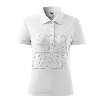 5. Koszulka polo Malfini Cotton W MLI-21300 biały