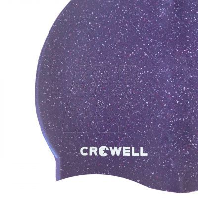 2. Czepek pływacki silikonowy Crowell Recycling Pearl fioletowy kol.4