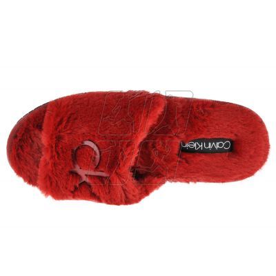 3. Kapcie Calvin Klein Slipper Sandal Fur W HW0HW00634-XB8