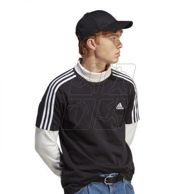 4. Koszulka adidas Essentials Single Jersey 3-Stripes Tee M IC9334