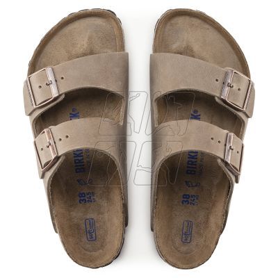 8. Klapki Birkenstock Arizona Soft Footbed Oiled Leather Tabacco Brown narrow wąskie damskie/męskie (0552813)