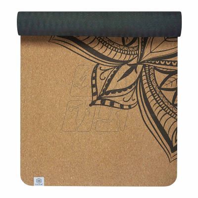 7. Mata do jogi Gaiam Printed Cork Mandala 5 mm 63495