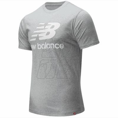 6. Koszulka New Balance Essentials Stacked Logo T AG M MT01575AG