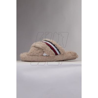 3. Kapcie Tommy Hilfiger Ful Cross Strap Home Slipper W FW0FW07551ABO