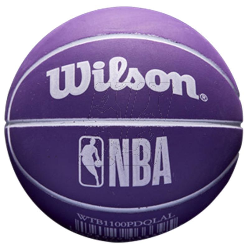2. Piłka do koszykówki Wilson NBA Dribbler Los Angeles Lakers Mini Ball WTB1100PDQLAL