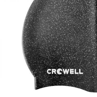 2. Czepek pływacki silikonowy Crowell Recycling Pearl czarny kol.1