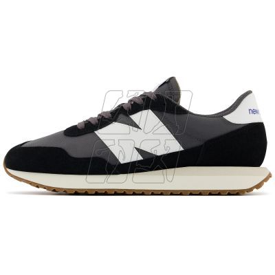 6. Sneakersy męskie New Balance buty lifestylowe sportowe ze skóry zamszowej czarne (MS237GA)