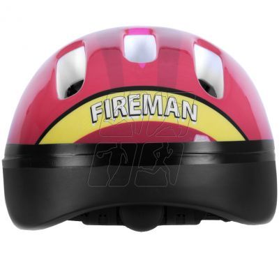 4. Kask rowerowy Spokey Biker 6 Fireman Jr 940656
