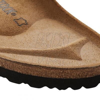 10. Klapki damskie Birkenstock Arizona Birko-Flor Gold złote regular szerokie (1016110)