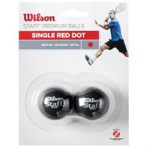 Piłki do squasha Wilson Staff Squash Red Dot Ball WRT617700