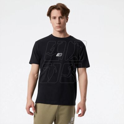 Koszulka New Balance t-shirt Essentials Graphic Shor M MT23514BK