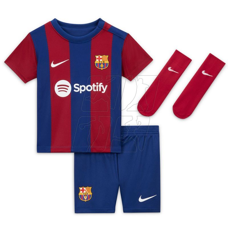 Komplet piłkarski Nike FC Barcelona 2023/24 Home Jr DX2815-456