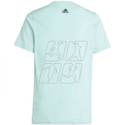 2. Koszulka adidas Essentials Two-Color Big Logo Cotton Tee Jr IB4097