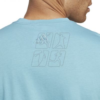 6. Koszulka adidas Essentials Single Jersey Linear Embroidered M IC9287