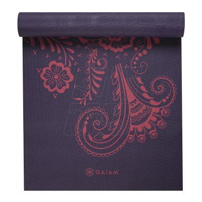 12. Mata do jogi Gaiam Premium Auabergine Swirl 6mm 62892