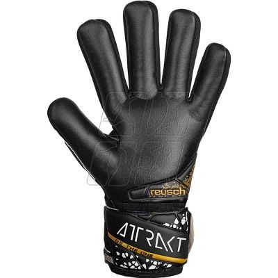 4. Rękawice Reusch Attrakt Silver NC Finger Support Jr 54 72 250 7740