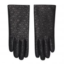 Rękawiczki Calvin Klein Re-lock Debossed Leather Gloves W K60K609975