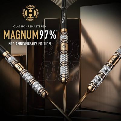 4. Rzutki Harrows Magnum 97% 50th Anniversary Edition steeltip