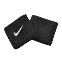 Frotki na rękę Nike Swoosh Wristbands NNN04010OS w kolorze czarnym