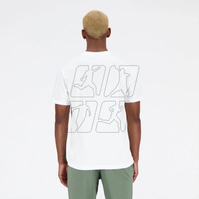 3. Koszulka New Balance t-shirt Essentials Reimagined Cott M MT31542WT