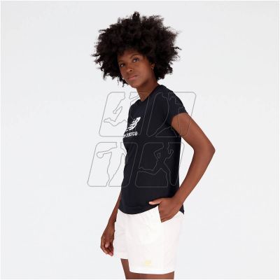 3. Koszulka New Balance Essentials Stacked Logo CO BK W WT31546BK