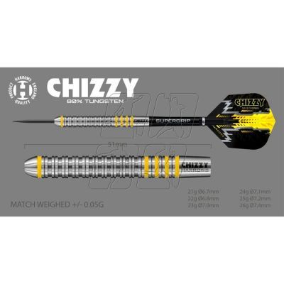 3. Rzutki Harrows Chizzy 80% Steeltip HS-TNK-000013896