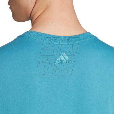 7. Koszulka adidas Essentials Single Jersey Linear Embroidered Logo Tee M IJ8655