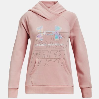 3. Bluza Under Armour Rival Logo Hoodie Jr 1366399 676