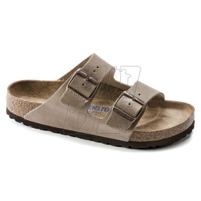 Klapki Birkenstock Arizona Soft Footbed Oiled Leather Tabacco Brown narrow wąskie damskie/męskie (0552813)