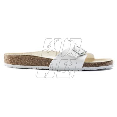 6. Klapki damskie Birkenstock Madrid Birko-Flor White białe regular szerokie (0040731)