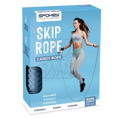 8. Skakanka łożyskowana Spokey Candy Rope SPK-943630