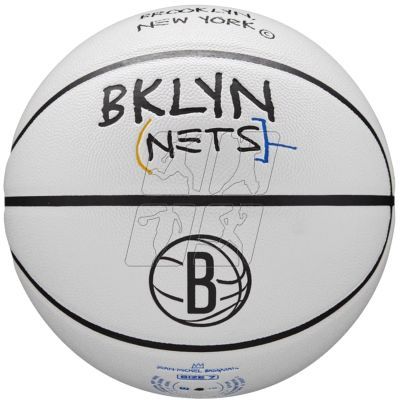 2. Piłka do koszykówki Wilson NBA Team City Collector Brooklyn Nets Ball WZ4016403ID