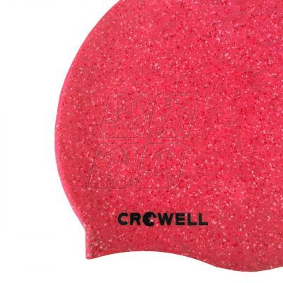 2. Czepek pływacki silikonowy Crowell Recycling Pearl różowy kol.3