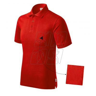 2. Koszulka polo Malfini Resist Heavy Polo M MLI-R20RD czerwony