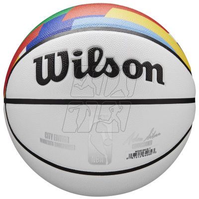 Piłka do koszykówki Wilson NBA Team City Collector Minnesota Timberwolves Ball WZ4016418ID